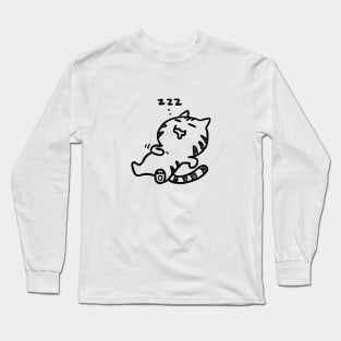 Cat: ZZZ ( back ) Long Sleeve T-Shirt